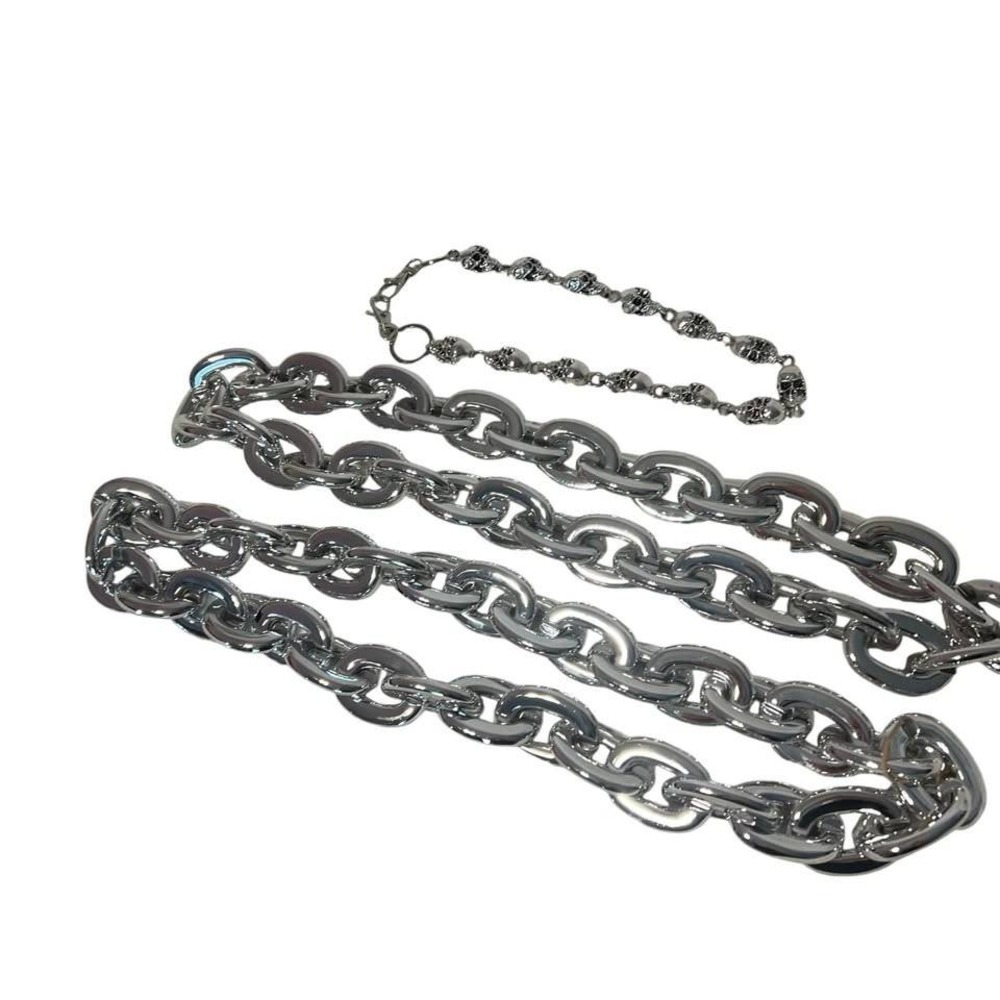 Halloween Costume Chain Necklaces Cosplay Goth 3 Dress-Up Decor Chains